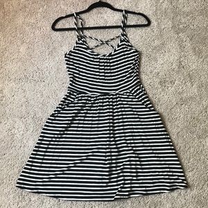 Charlotte Russe Black and White Striped Dress
